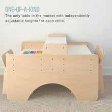Load image into Gallery viewer, PAPAYA DOUBLE - Adjustable Montessori Table &amp; Chair Set for Two