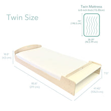 Load image into Gallery viewer, CHERRY TWIN - Montessori Floor Bed with Shelves