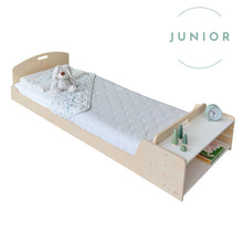 Load image into Gallery viewer, CHERRY JUNIOR - Montessori Floor Bed with Shelves
