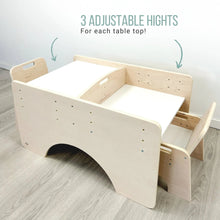 Load image into Gallery viewer, PAPAYA DOUBLE - Adjustable Montessori Table &amp; Chair Set for Two