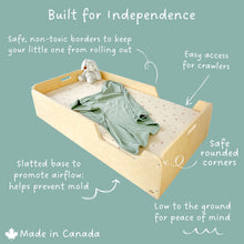 Load image into Gallery viewer, APPLE CRIB - Montessori Floor Bed with Rails