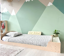 Load image into Gallery viewer, CHERRY TWIN - Montessori Floor Bed with Shelves