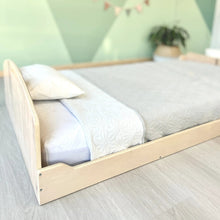 Load image into Gallery viewer, CHERRY TWIN - Montessori Floor Bed with Shelves
