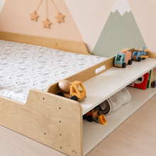 Load image into Gallery viewer, APPLE TWIN - Montessori Floor Bed with Rails