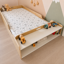 Load image into Gallery viewer, APPLE TWIN - Montessori Floor Bed with Rails